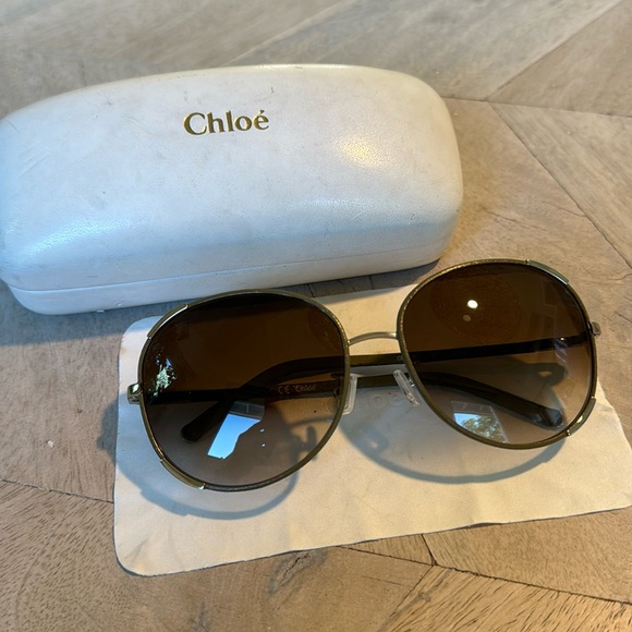 CHLOE CE101SL Round Aviator Sunglasses - Picture 5 of 10